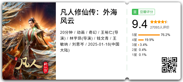 豆瓣 2025 年度榜单 年度最佳影片揭晓，一年的好电影都在这了